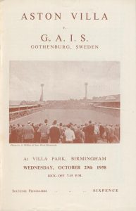 Lire la suite à propos de l’article Aston villa sur RS Pinterest: ASTON VILLA V GAIS (GÖTEBORG) 1958-59 PROGRAMME DE FOOTBALL – Programmes Football