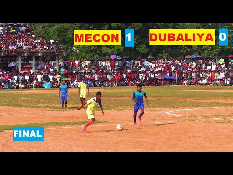 YouTube: MECON 1 VS DUBALIYA 0 RAM DAYAL MUNDA FOOTBALL TOURNOI 2022