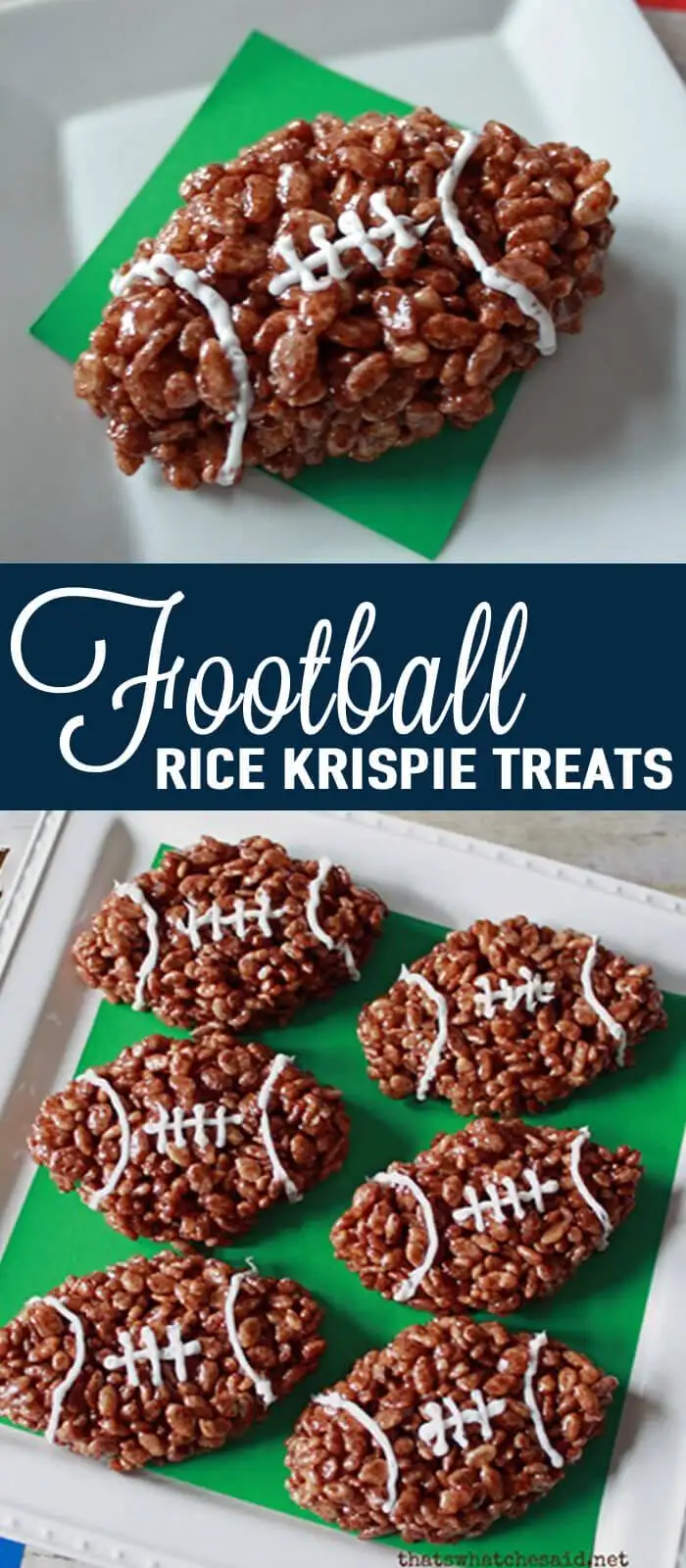 Football Football Rice Krispie Treats!|Pinterest