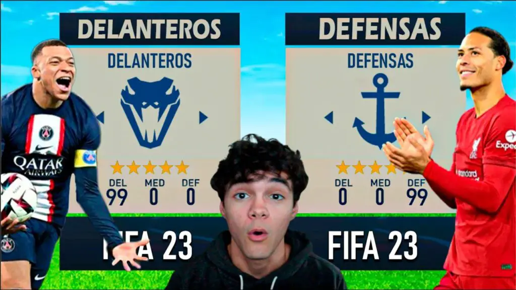 YouTube: ¡DELANTEROS contre DEFENSAS sur FIFA 23 !