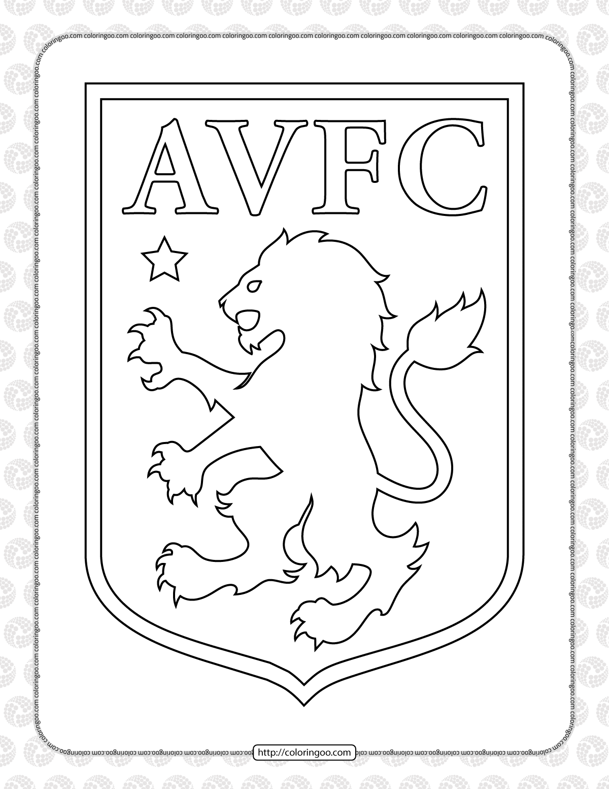 Aston villa Aston Villa Football Club Logo Coloring Page|Pinterest