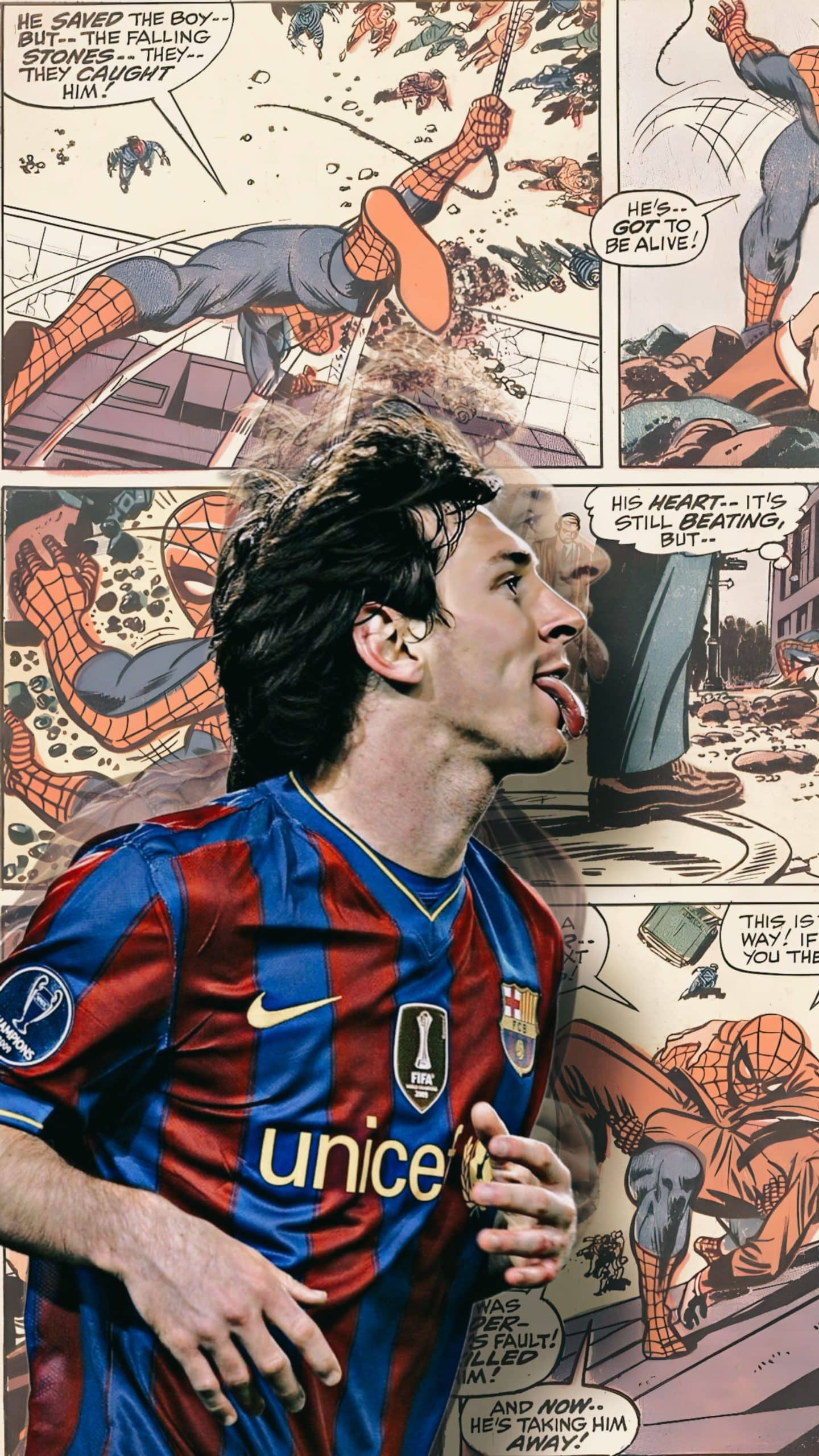 Lionel messi Messi x SpiderMan Wallpaper|Pinterest