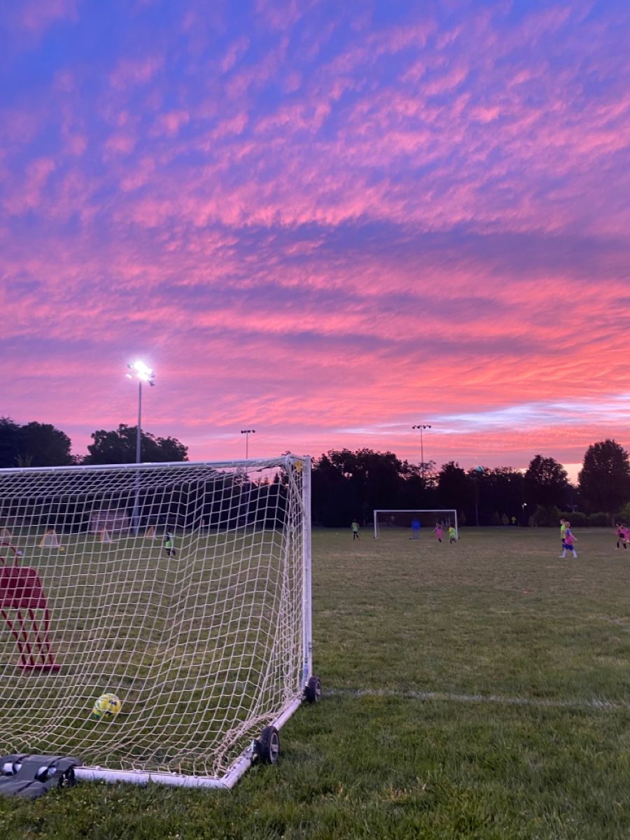 Soccer soccer field sunset|Pinterest
